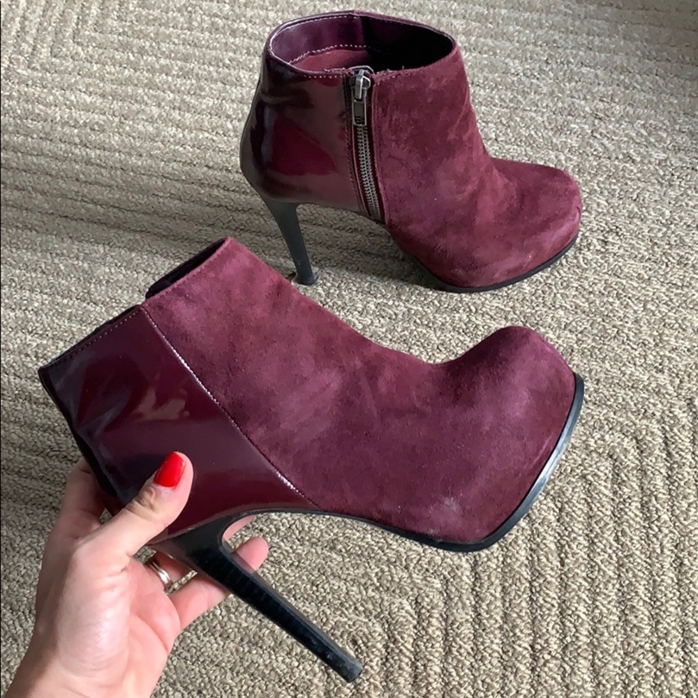 Platform stiletto ankle boots